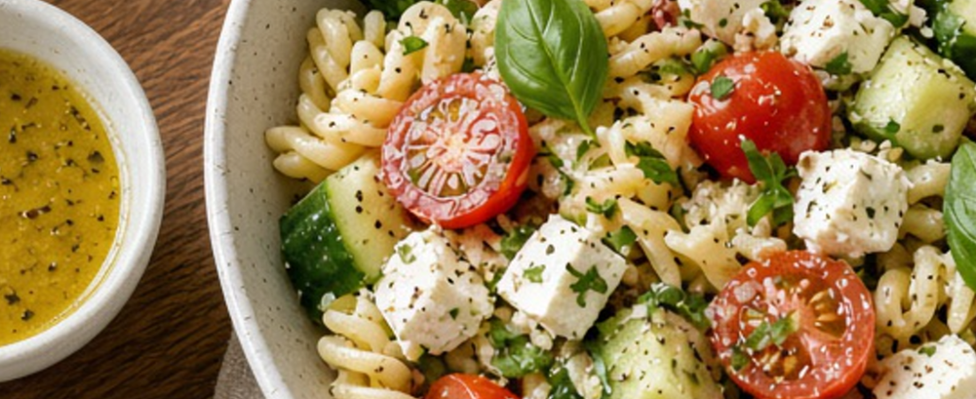 Pasta salad for work that doesn’t dump you at 3