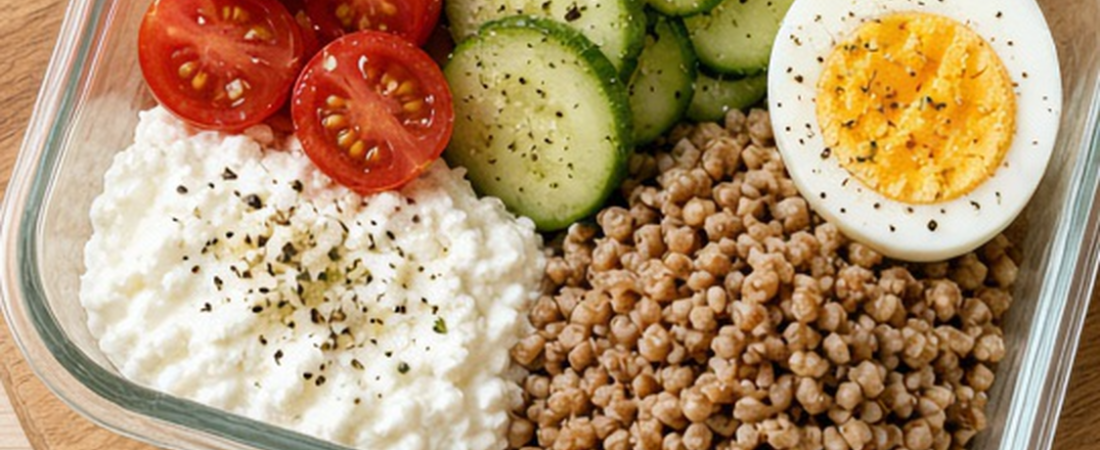 Office fridge lunch staples (stock once, desk lunch in 5 minutes)