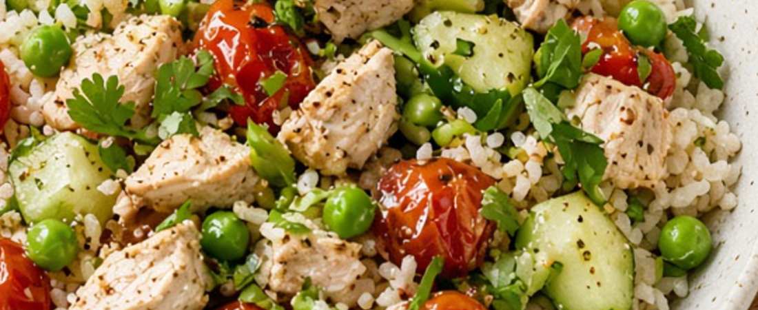 Rice bowls for work (pack then, steady till 6 — not a carb brick)